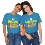 Sanctuary Sistah Unisex Tee, Shirt, T-shirt, Black History Month Gift, Afrocentric Clothing, African American Apparel