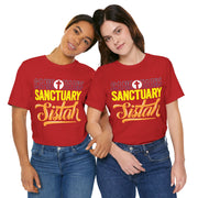 Sanctuary Sistah Unisex Tee, Shirt, T-shirt, Black History Month Gift, Afrocentric Clothing, African American Apparel