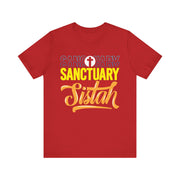 Sanctuary Sistah Unisex Tee, Shirt, T-shirt, Black History Month Gift, Afrocentric Clothing, African American Apparel