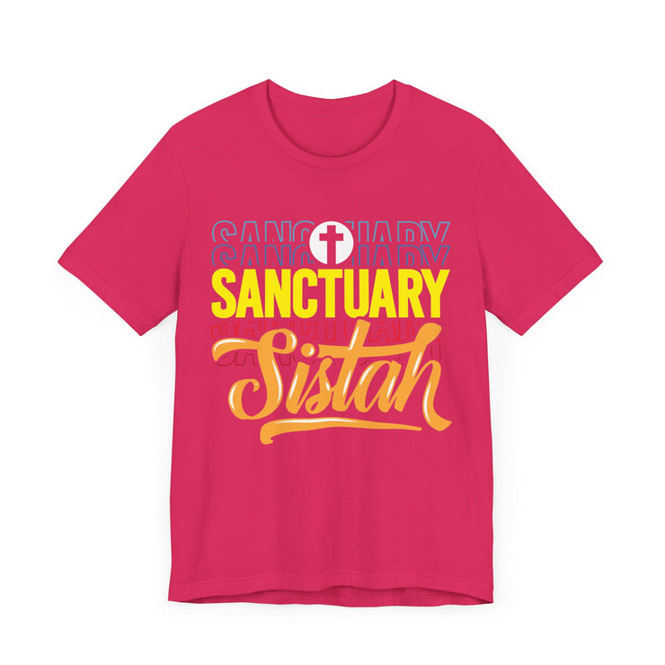 Sanctuary Sistah Unisex Tee, Shirt, T-shirt, Black History Month Gift, Afrocentric Clothing, African American Apparel