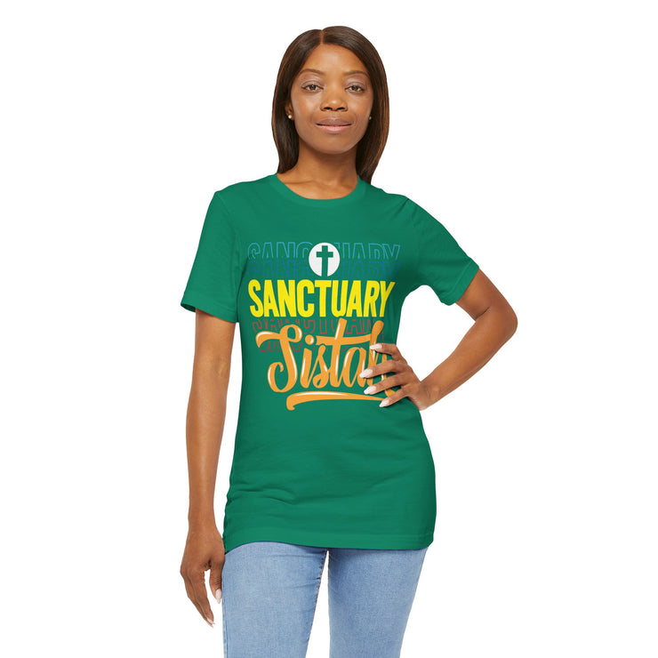 Sanctuary Sistah Unisex Tee, Shirt, T-shirt, Black History Month Gift, Afrocentric Clothing, African American Apparel