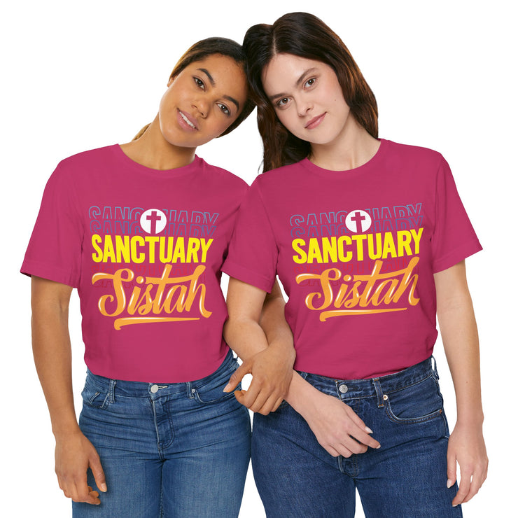 Sanctuary Sistah Unisex Tee, Shirt, T-shirt, Black History Month Gift, Afrocentric Clothing, African American Apparel