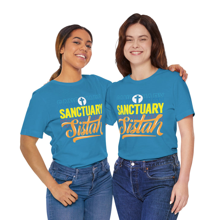 Sanctuary Sistah Unisex Tee, Shirt, T-shirt, Black History Month Gift, Afrocentric Clothing, African American Apparel