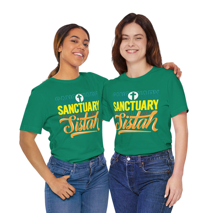 Sanctuary Sistah Unisex Tee, Shirt, T-shirt, Black History Month Gift, Afrocentric Clothing, African American Apparel